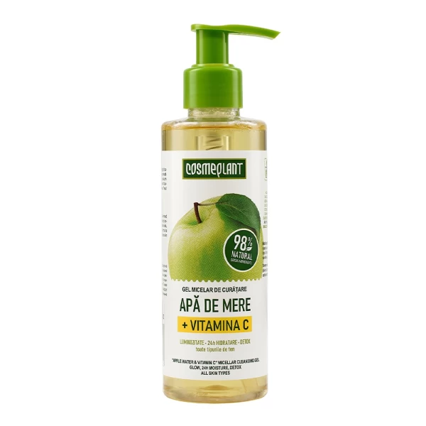 Cosmeplant Gel micelar de curatare Apa de mere + Vitamina С, 200 ml - image 1