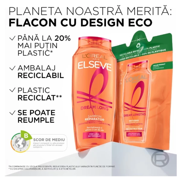 L'Oreal Paris Elseve Dream Long восстанавливающий шампунь для длинных, поврежденных волос, 400 мл - image 7
