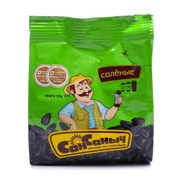 Сан Саныч Семена подсолнечника 100г соленые - image 1
