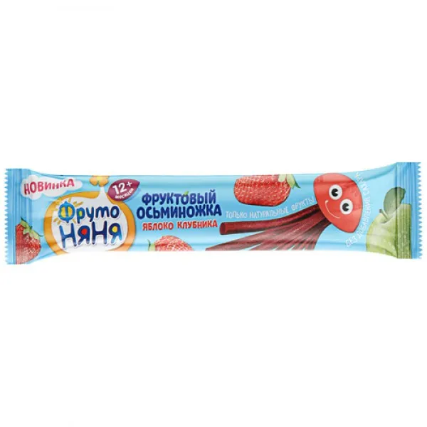 FrutoNanny Bucati de fructe mar, capsuna, caracatita 16 g (12 m+) - image 1