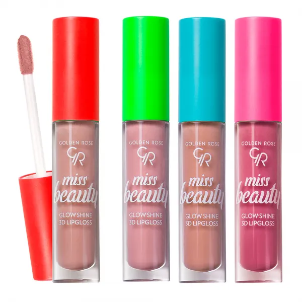 Golden Rose Luciu buze Miss Beauty Glow Shine 3D 02 4,5ml - image 4