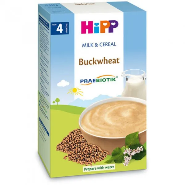 HiPP Terci de lapte de hrișcă cu prebiotice (4+ luni), 250 g - image 1