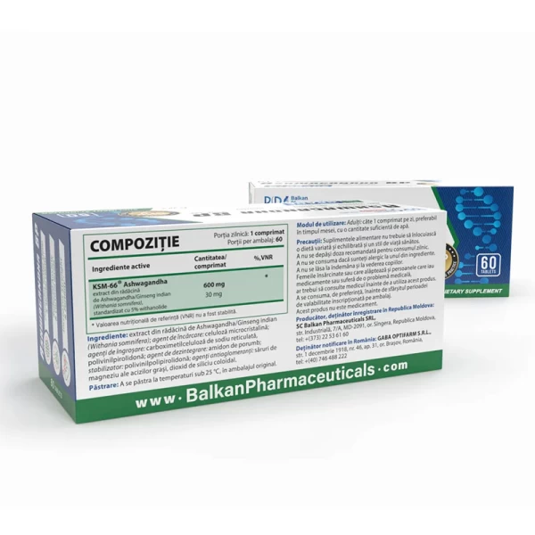 BP Пищевая добавка Ashwagandha 600mg 60tab - image 3