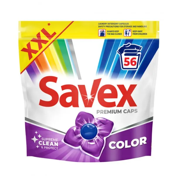 Savex Detergent capsule 56 buc Premium Color - image 1