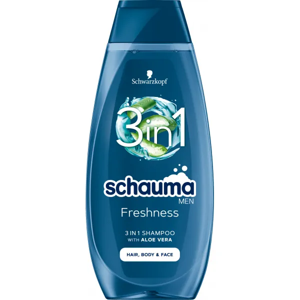Schauma Sampon Men 3in1 Aloe Vera Freshness 400 ml - image 1