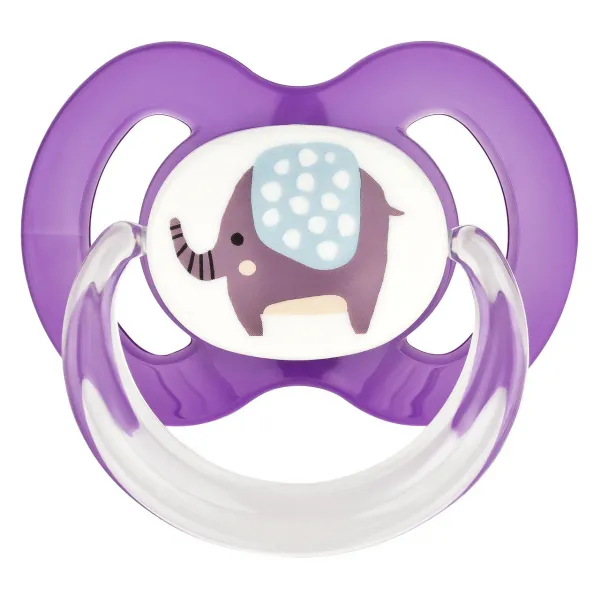 Baby Nova Ортодонтическая пустышка, с кольцом, 0 месяцев+, силикон, BPA free, 2 шт. с коробкой для с - image 2