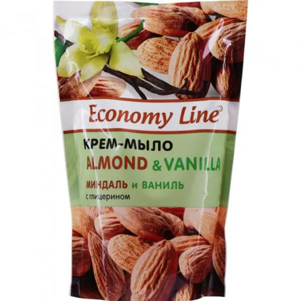 Economy Line Мыло-крем 460г Миндаль и Ваниль - image 1