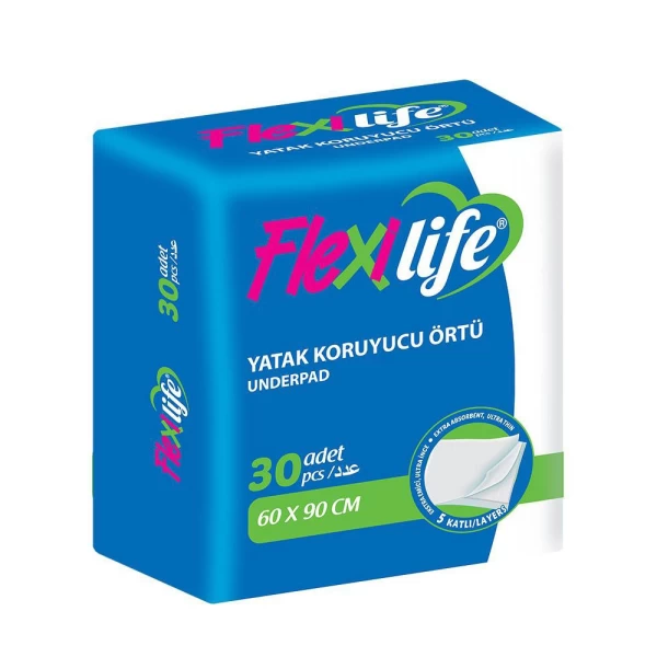 Flexi Life одноразовые впитывающие пеленки 60×90 см, 30 штук - image 1