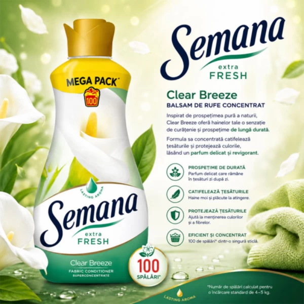 Semana Balsam de rufe 2L Extra Fresh Clear Breeze - image 2
