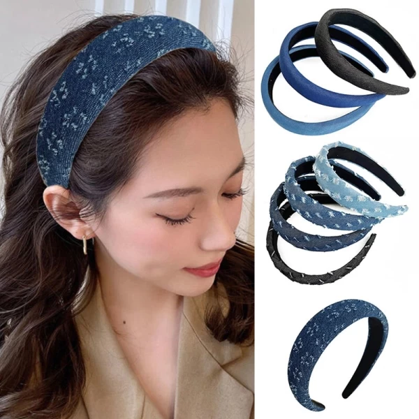 Bentita din denim pentru femei Lady, stil retro A70174 - image 1