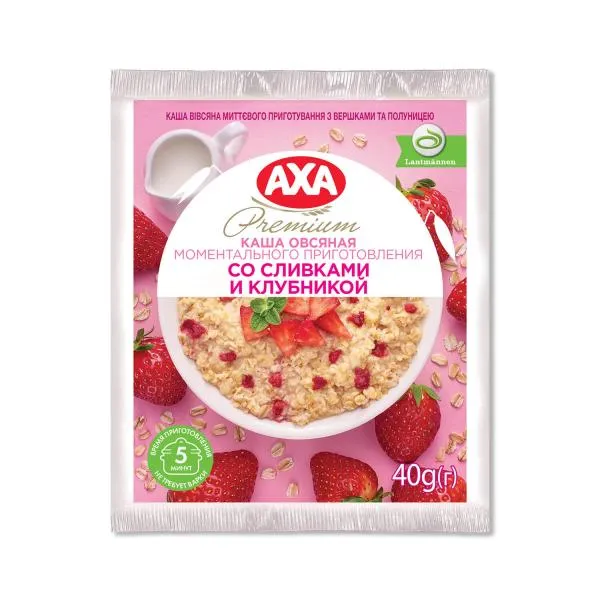 AXA Terci instant de ovaz cu frisca si capsuna 40g - image 1