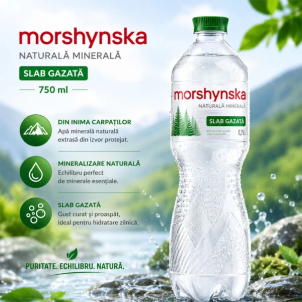 Вода минеральная Моршинская слабогазированная 750 мл - image 3