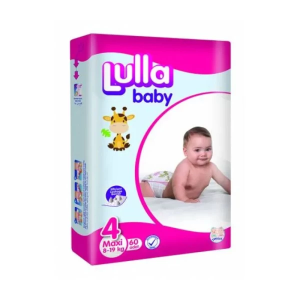 Lulla Baby Scutece 60 buc 4 Maxi Jumbo 8-19 kg - image 1