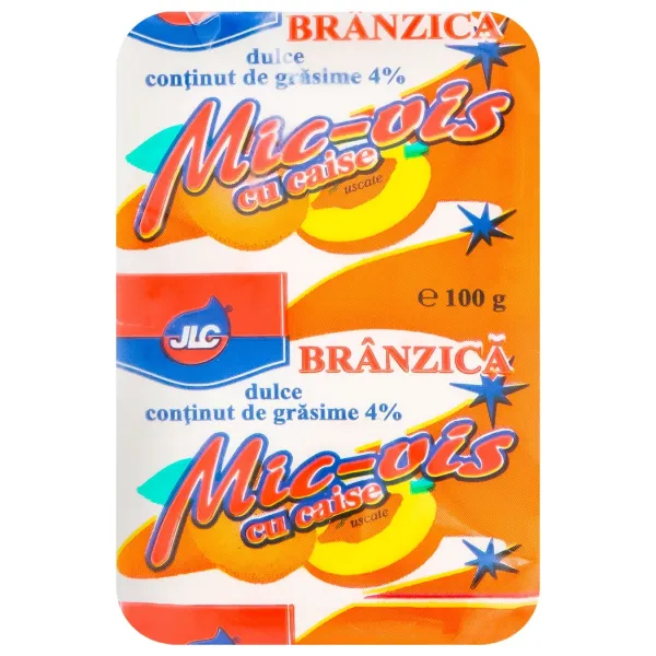 JLC Branzica dulce cu caise Mic Vis 4%, 100gr - image 2