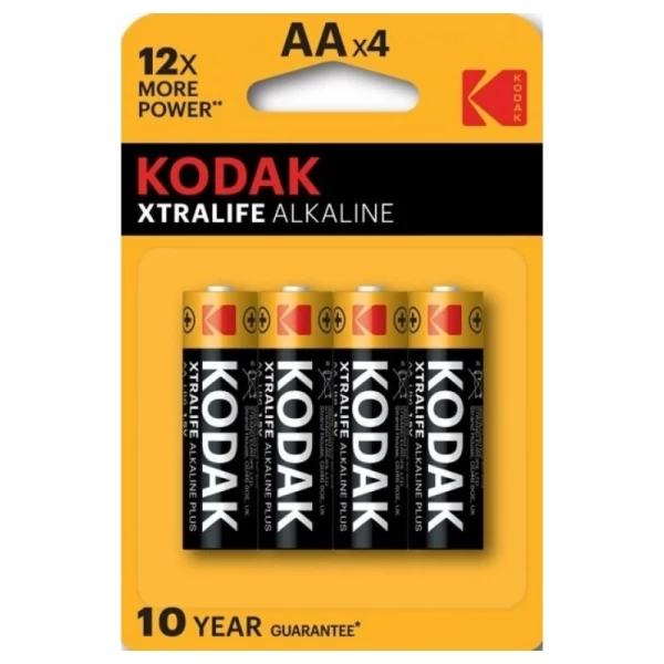 Kodak батарейки алкалиновые Alkaline AA R6 4шт блистер - image 1