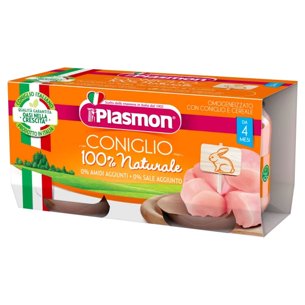 Пюре Plasmon из кролика (4+ мес), 2х80 г - image 1