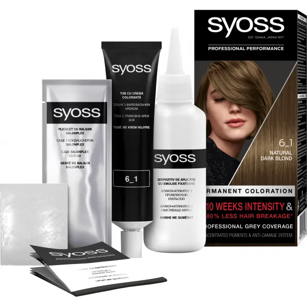 Syoss Color Baseline Vopsea de par 6-1 Blond Închis - image 2