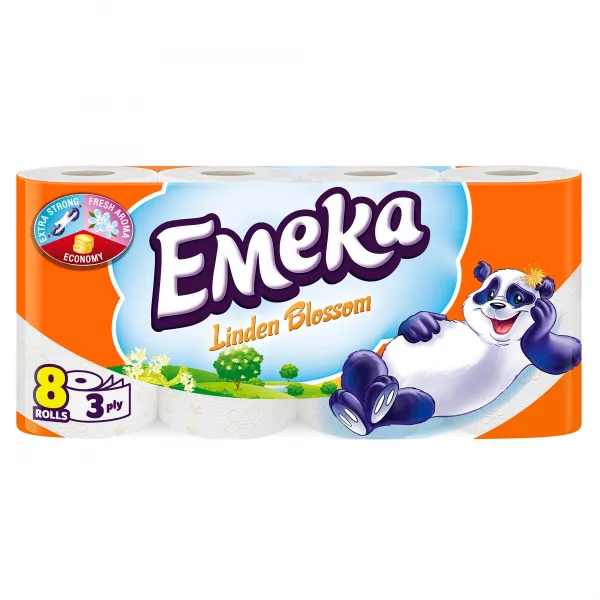 Emeka Hartie igienica, 3 straturi, 8 role Linden Blossom - image 1