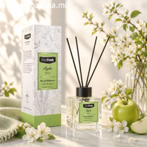 DeepFresh Odorizant cu betisoare parfumate 100ml Apple - image 2