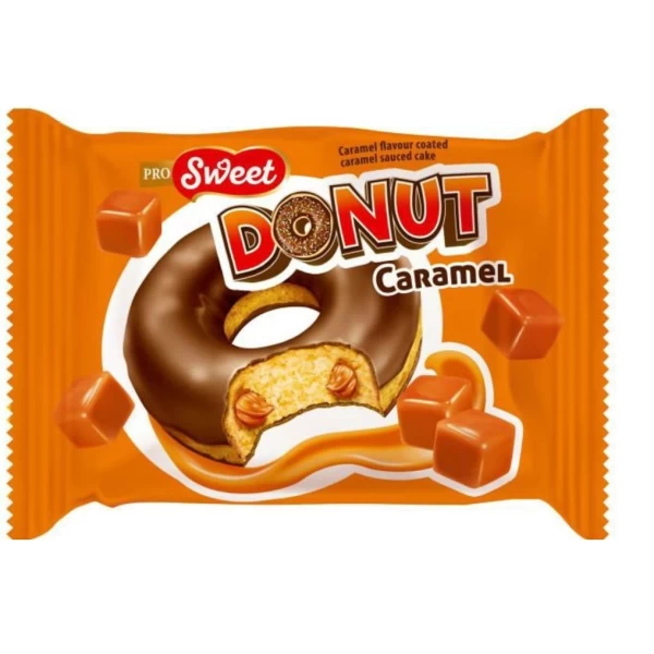 Donut cu umplutura de caramela 35g - image 1