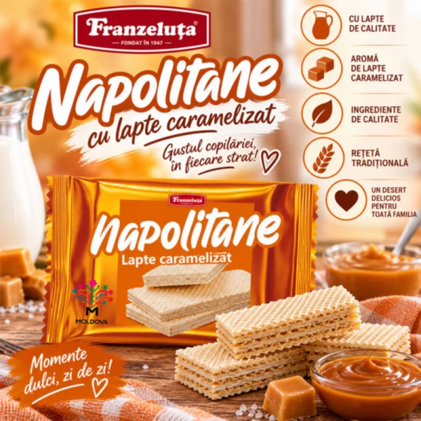 Franzeluta Вафли с карамелизированным молоком 200 г - image 2