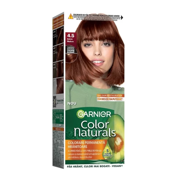 Garnier Color Naturals Vopsea de par 4.5 Saten Mahon - image 1