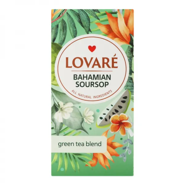 Lovare Ceai 24 pak verde Bahamian Soursop - image 1