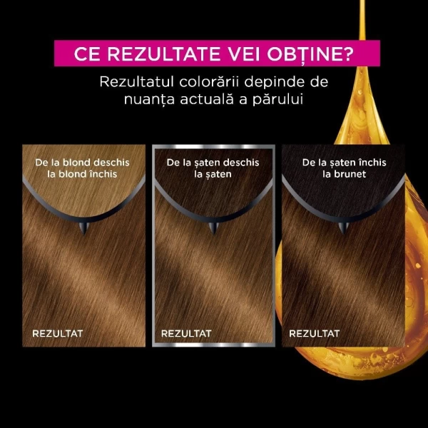Стойкая краска для волос без аммиака Garnier Olia 6.3 Golden Light Brown - image 6