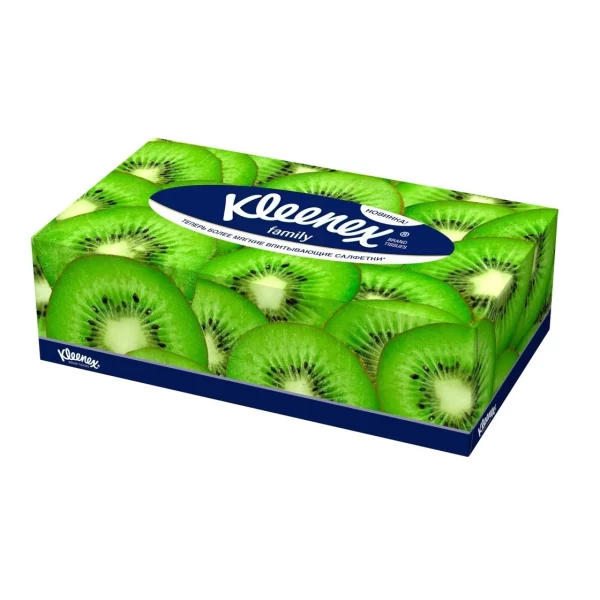 Kleenex Family Салфетки косметические двухслойные в коробке 150 шт - image 2