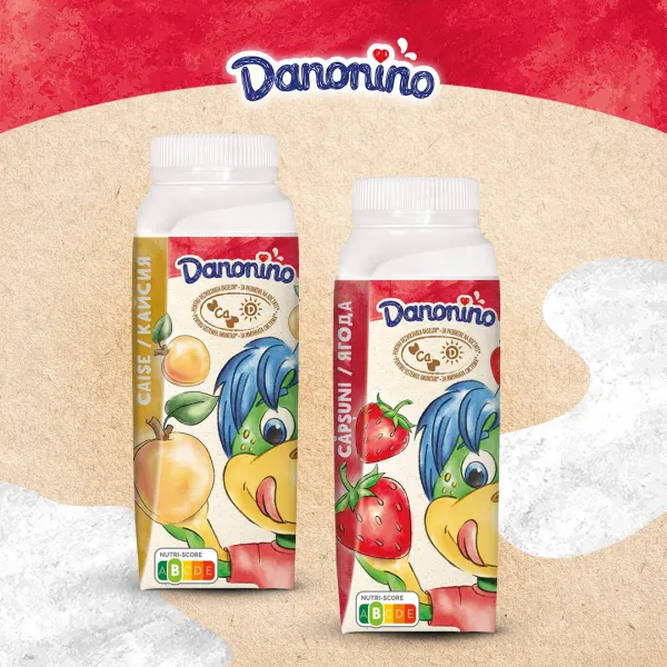 Danonino Питьевой йогурт с клубникой 190 гр. - image 2