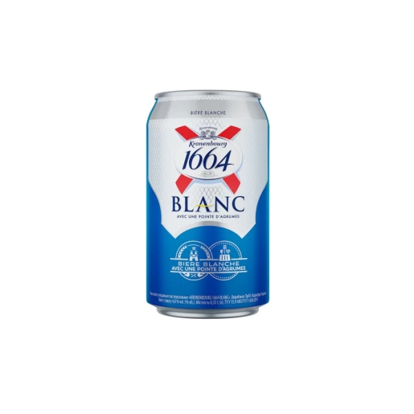 Пиво Kronenbourg 1664 Blanc 0,33 л ж/б - image 1