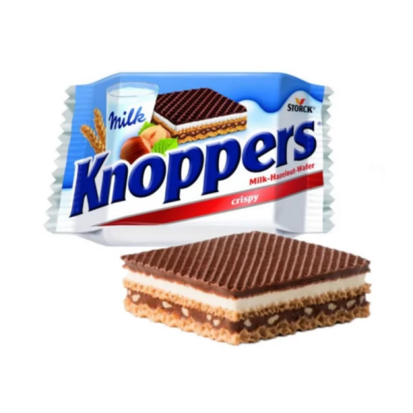 Knoppers napolitane cu crema de lapte si alune 25 g - image 2