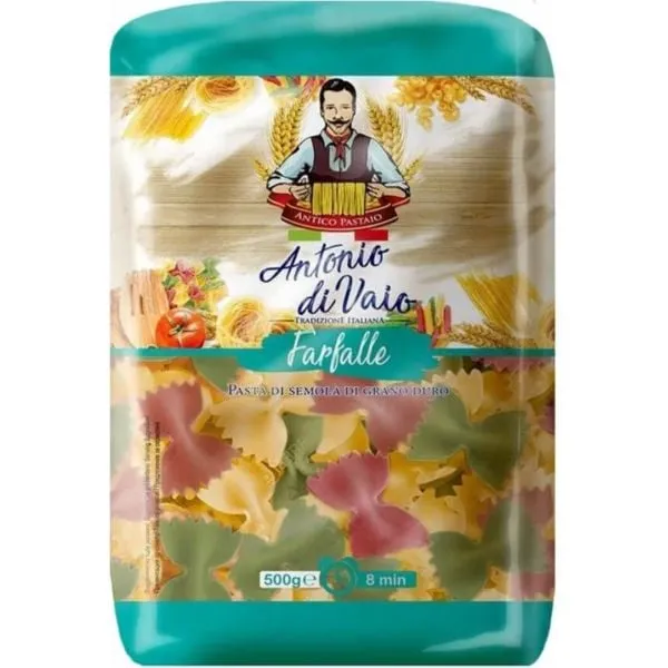 Antonio di Vaio паста Farfalle Tricolore 500 г - image 1