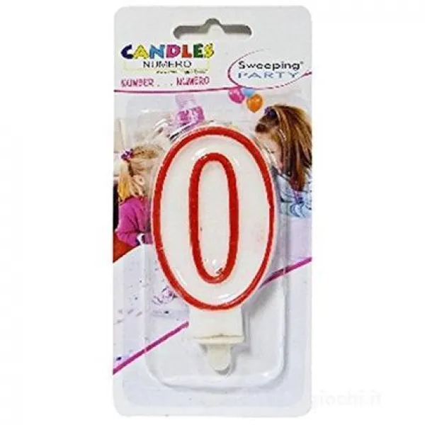 Свеча для торта Цифра 0 - image 1