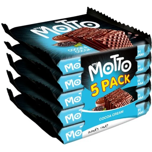 MyMotto Вафли Motto Двойное какао 34 г, 3+2 - image 1