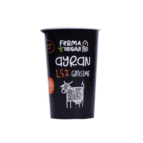 Ferma cu Origini Айран 1,5%, 225г - image 1
