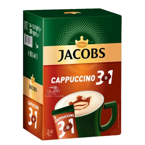 Кофейный напиток Jacobs 3 в 1 Cappuccino 12.5 г - image 3