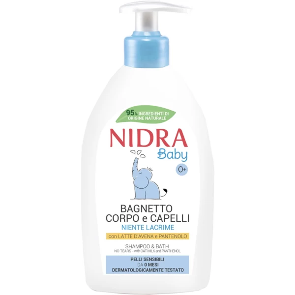 Nidra Baby Gel de dus si sampon 500ml 0+ - image 1