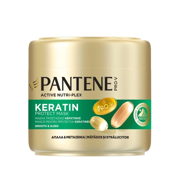 Pantene Pro-V Masca de par Smooth & Sleek Keratin Protect 300ml - image 1