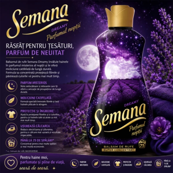 Кондиционер для белья Semana Perfumes of Night Purple 1,65 л - image 3