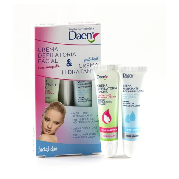 Daen Crema depilatoare + dupa depilare pentru fata 15ml+10ml - image 1