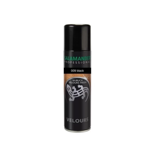 Vopsea spray Salamander pentru piele intoarsa, 250 ml, Black - image 1