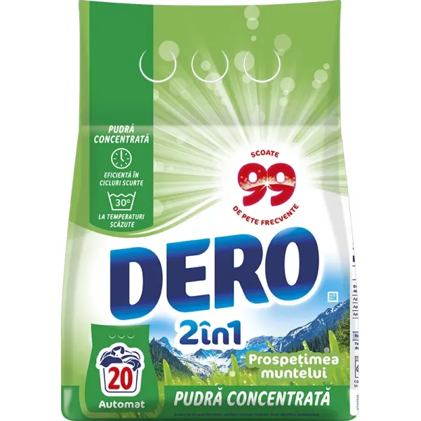 Dero Detergent de rufe 2in1 1,5kg Prospetimea Muntelui (20 spalari) - image 1