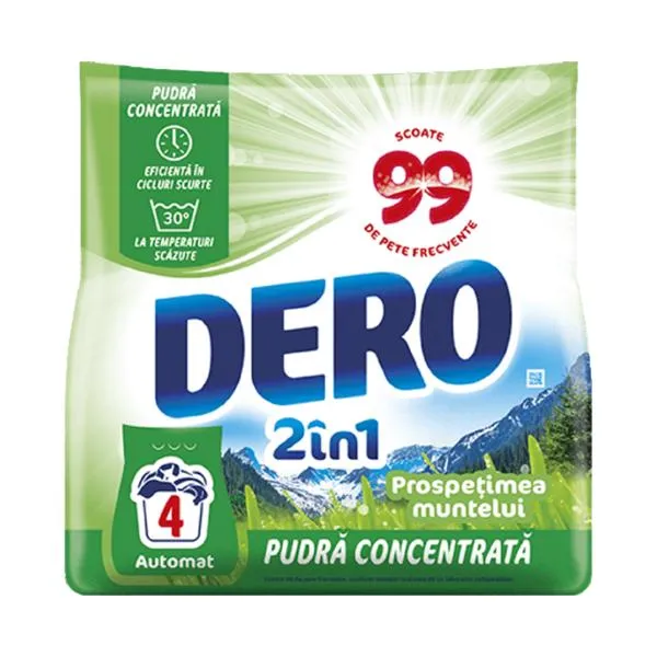DERO Авто стиральный порошок 2в1 300гр горная роса - image 1