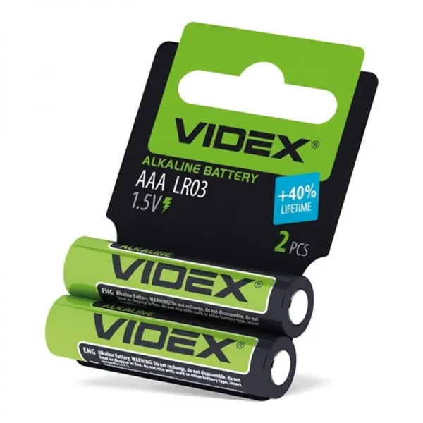 Baterie alcalină Videx LR03/AAA2buc - image 1