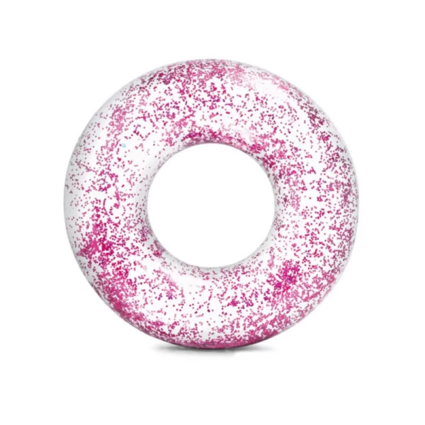 Colac gonflabil de înot Sparkling Glitter, 107×27 cm, max. 100 kg, 9+ ani, Intex (56274) - image 1