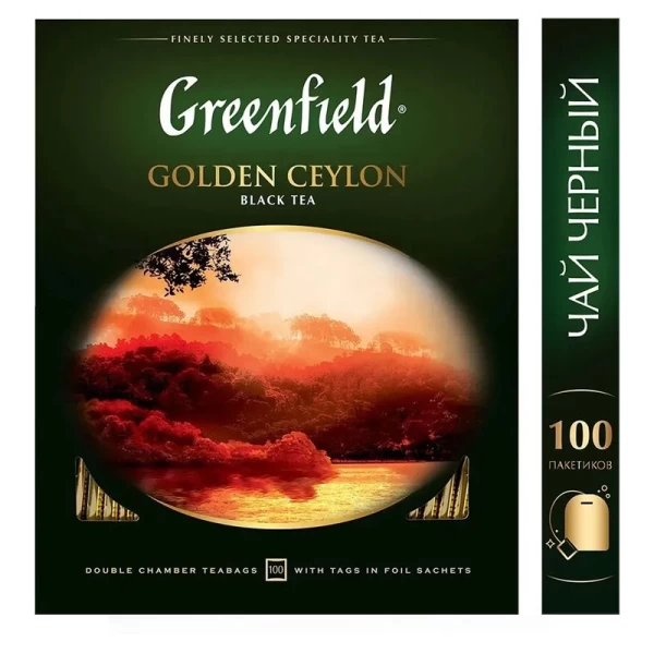 Greenfield Чай черный Golden Ceylon 100p х 2g - image 2