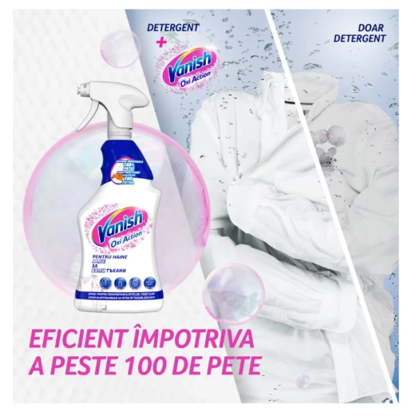 Vanish Oxi Action White 500мл Спрей для выведения пятен - image 2