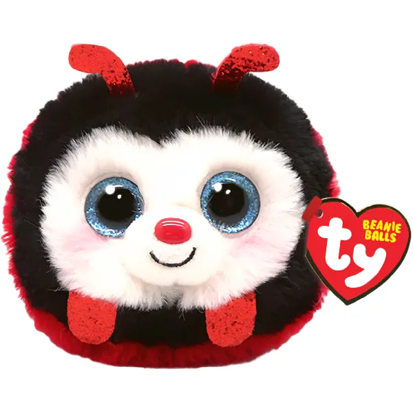 Детская мягконабивная игрушка TY Puffies Божья коровка Izzy, 10 см - image 1