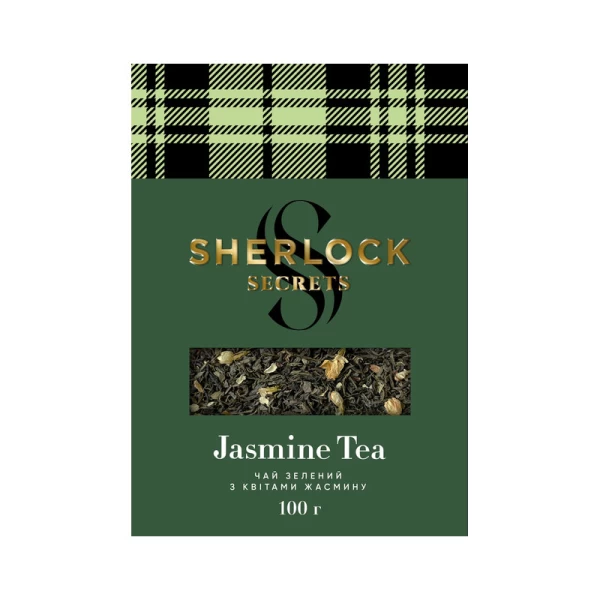Sherlock Secrets Ceai verde cu jasomie 100 g - image 1
